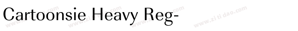 Cartoonsie Heavy Reg字体转换